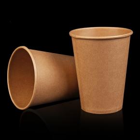 Single wall kraft paper hot coffee cups