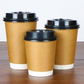 Double wall kraft paper coffee cups