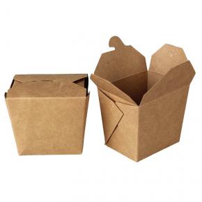 Square bottom custom noodle boxes