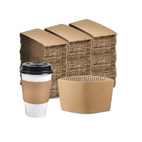 Disposable paper cup sleeve