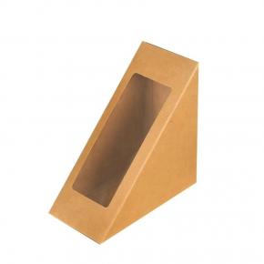Kraft Paper Sandwich Box with Window