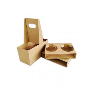 Corrugated cup holder and carrier